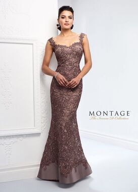 Montage By Mon Cheri Maxi Lace Gown Size 14